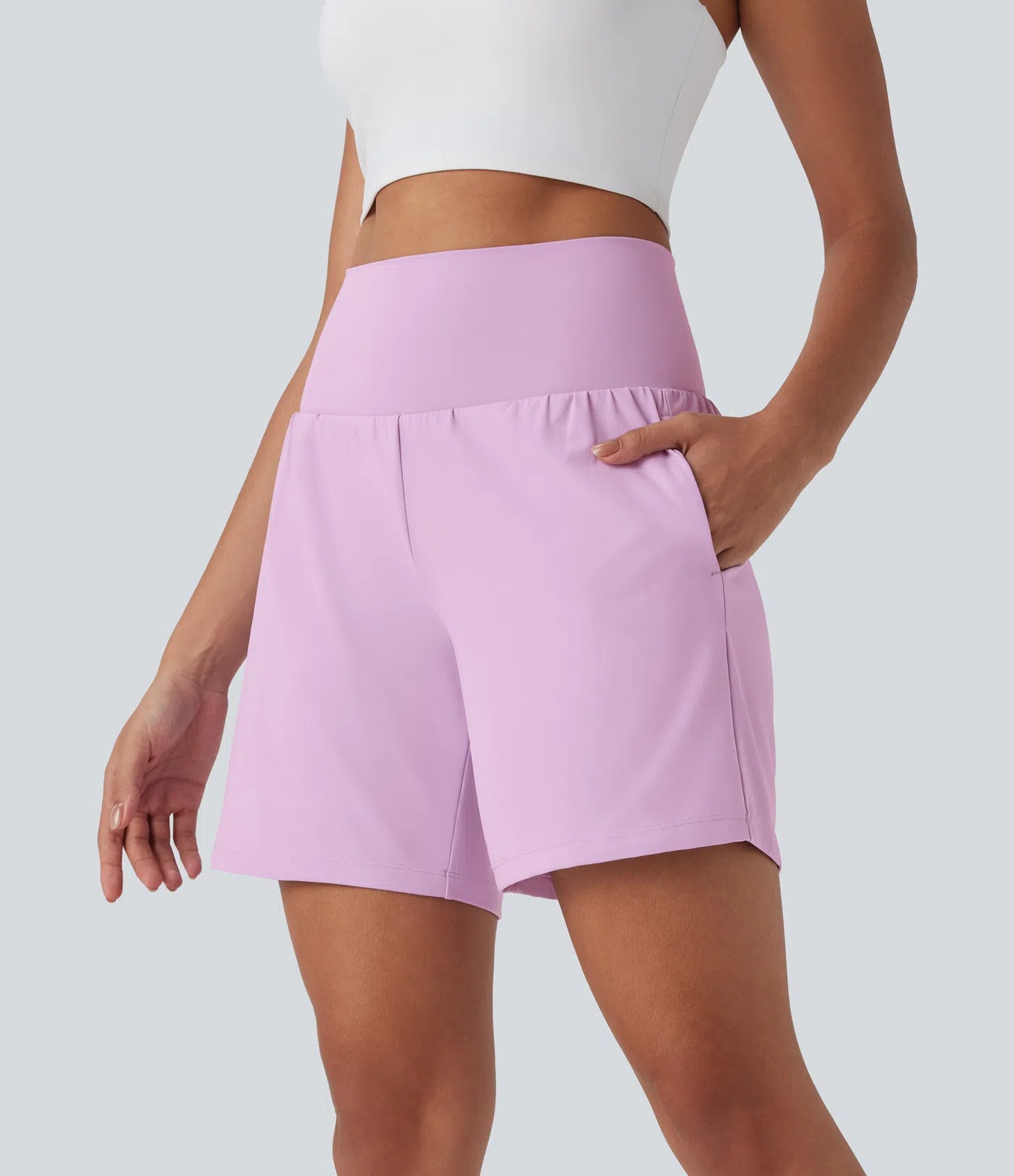 Softlyzero™ Airy Super High Waisted 2-in-1 Yoga Shorts 7" with Pockets