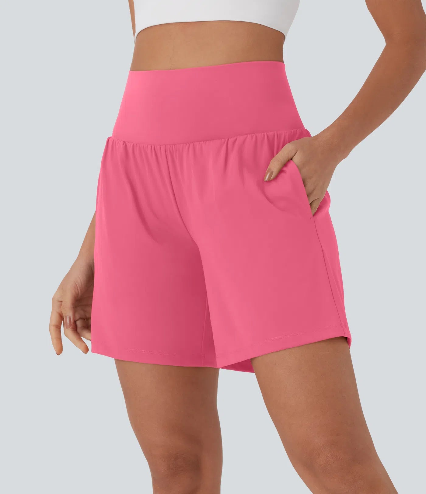 Softlyzero™ Airy Super High Waisted 2-in-1 Yoga Shorts 7" with Pockets