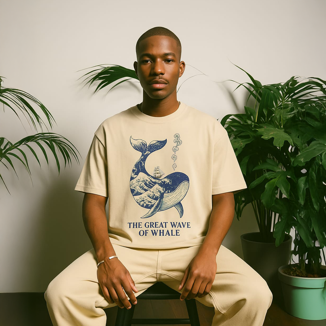 The Great Wave of Whale T-Shirt