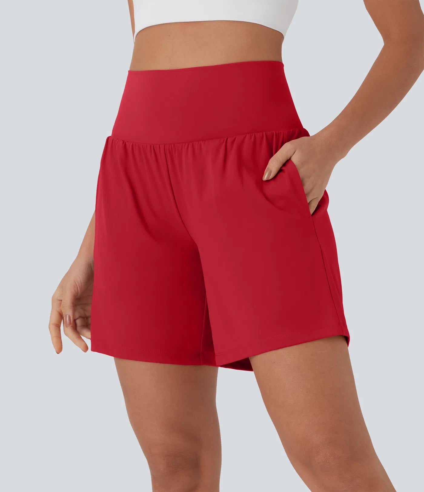 Softlyzero™ Airy Super High Waisted 2-in-1 Yoga Shorts 7" with Pockets
