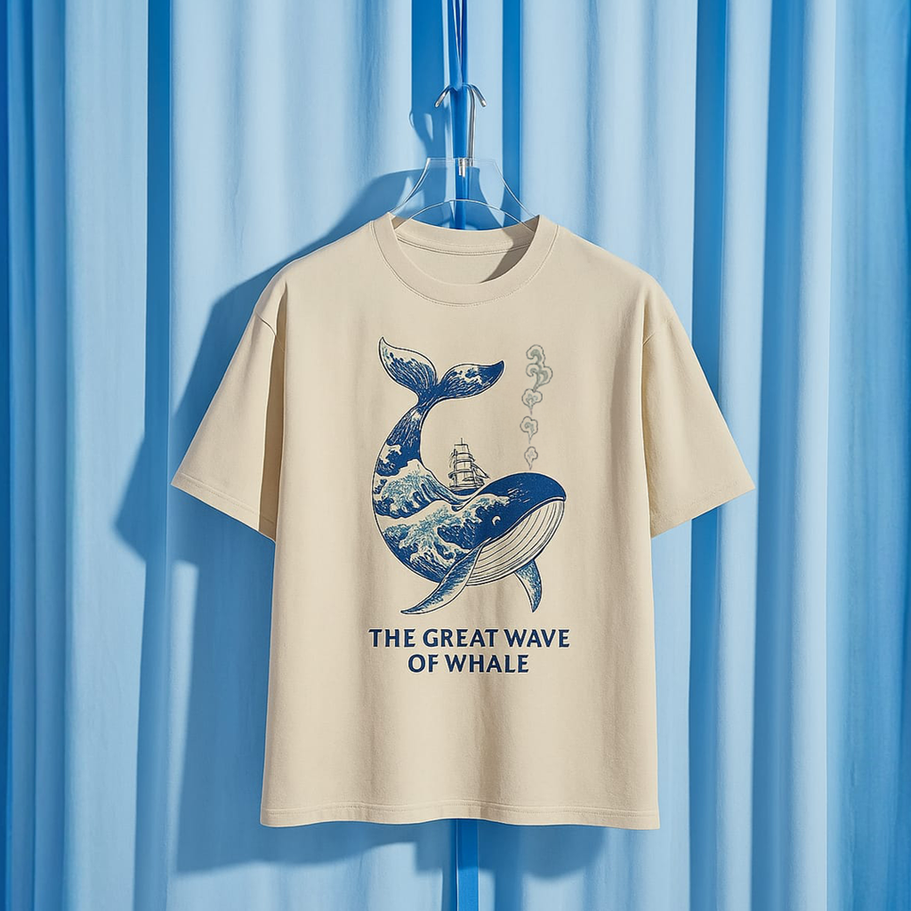 The Great Wave of Whale T-Shirt