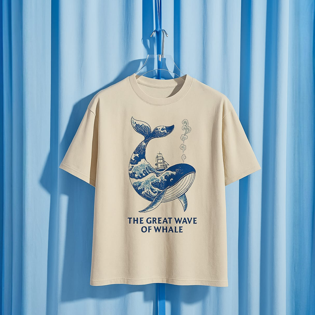 The Great Wave of Whale T-Shirt