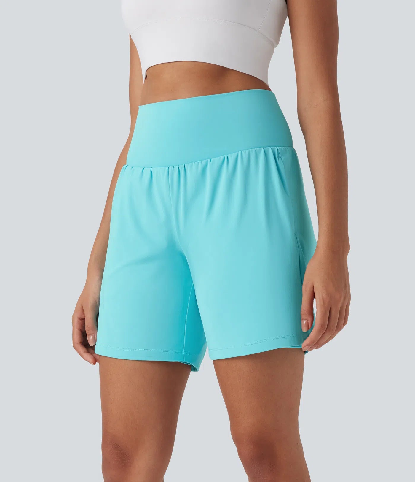 Softlyzero™ Airy Super High Waisted 2-in-1 Yoga Shorts 7" with Pockets