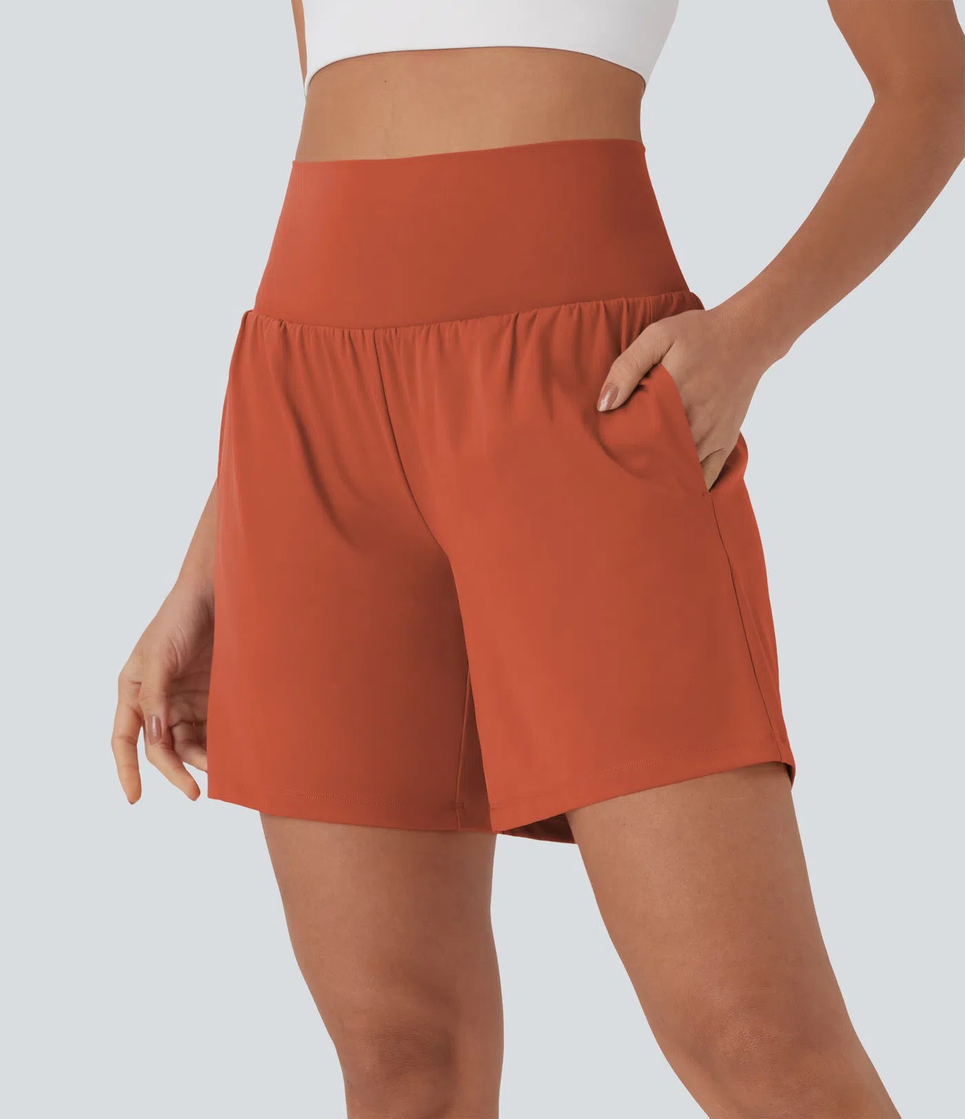 Softlyzero™ Airy Super High Waisted 2-in-1 Yoga Shorts 7" with Pockets