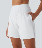 Softlyzero™ Airy Super High Waisted 2-in-1 Yoga Shorts 7" with Pockets