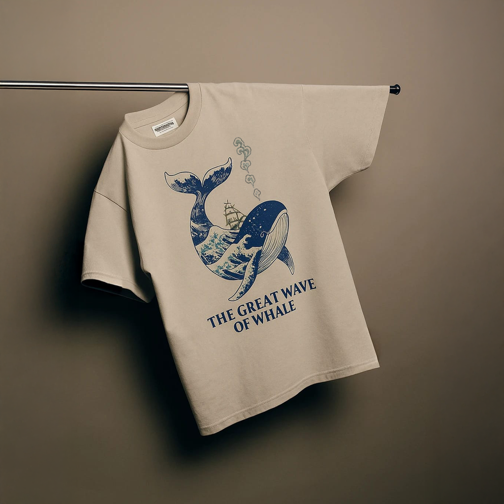 The Great Wave of Whale T-Shirt