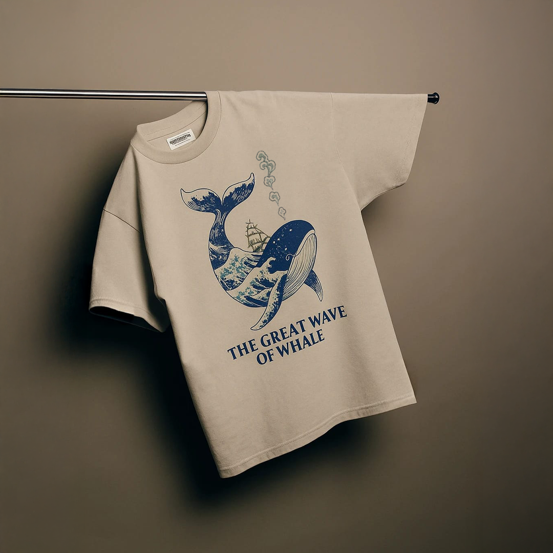 The Great Wave of Whale T-Shirt