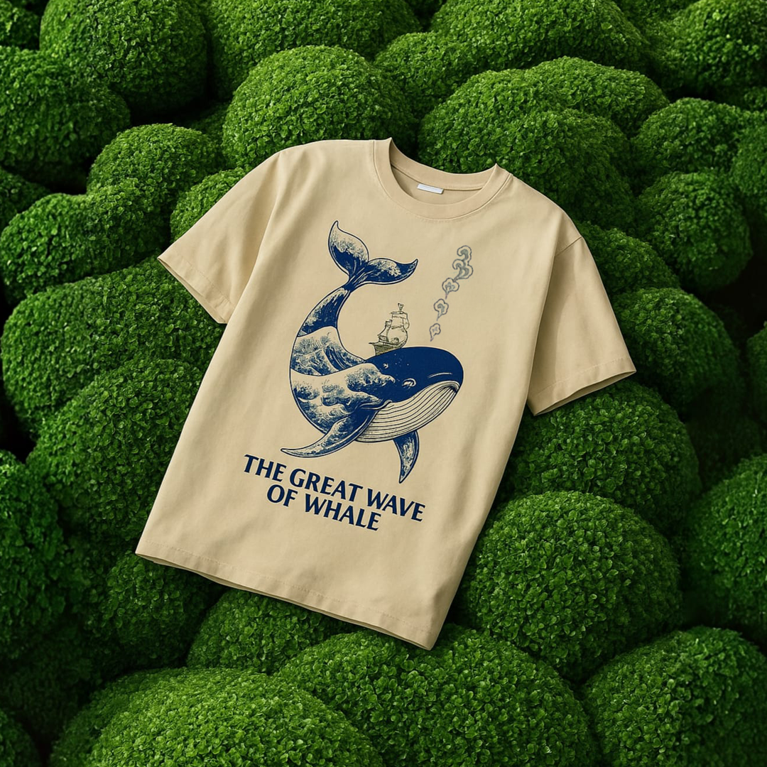 The Great Wave of Whale T-Shirt
