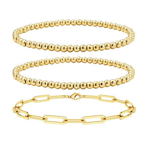 Reoxvo Gold Stack Bracelets for Women 14K  Bracelet Set  Bracelets