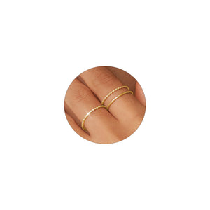 TOSGMY Gold Silver Rings for Women