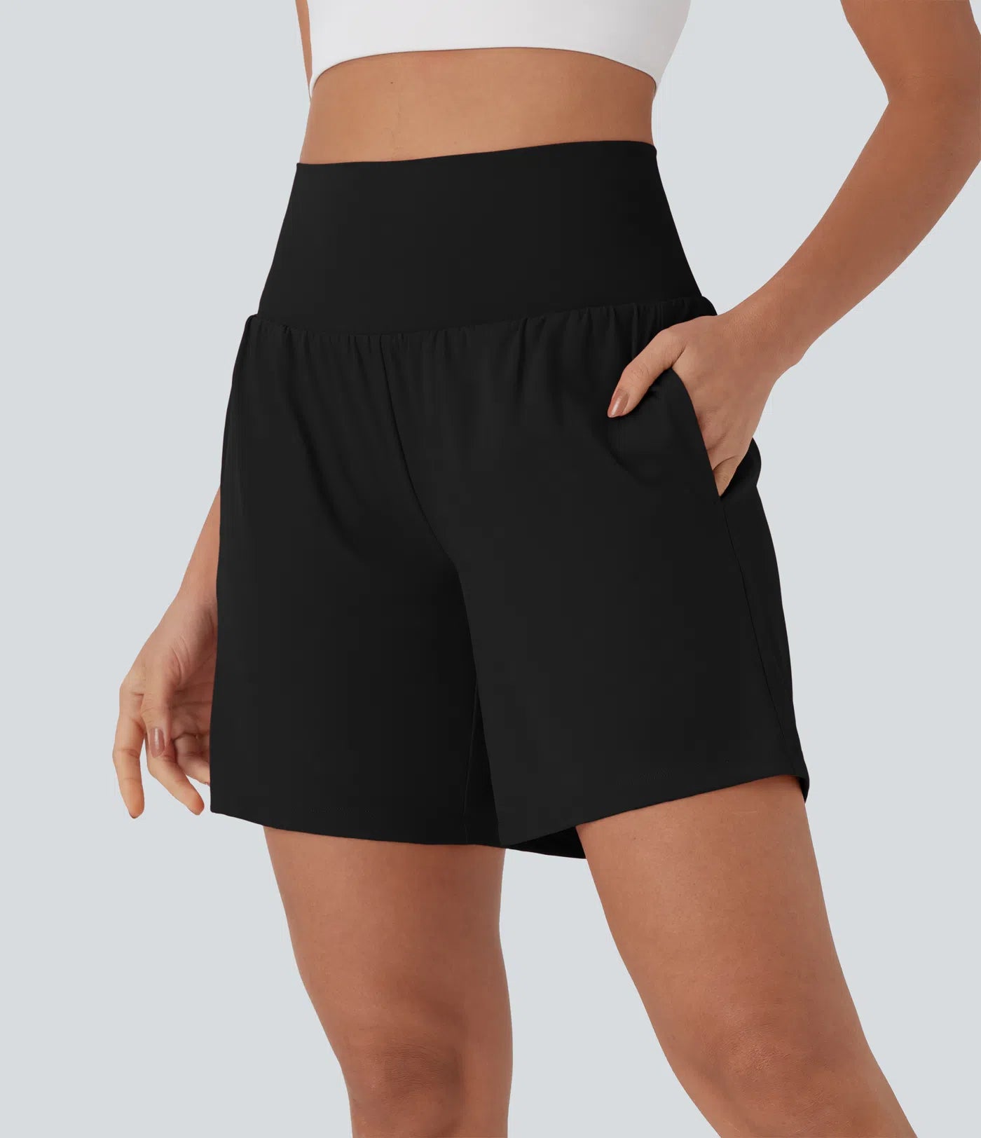 Softlyzero™ Airy Super High Waisted 2-in-1 Yoga Shorts 7" with Pockets
