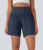 Softlyzero™ Airy Super High Waisted 2-in-1 Yoga Shorts 7" with Pockets