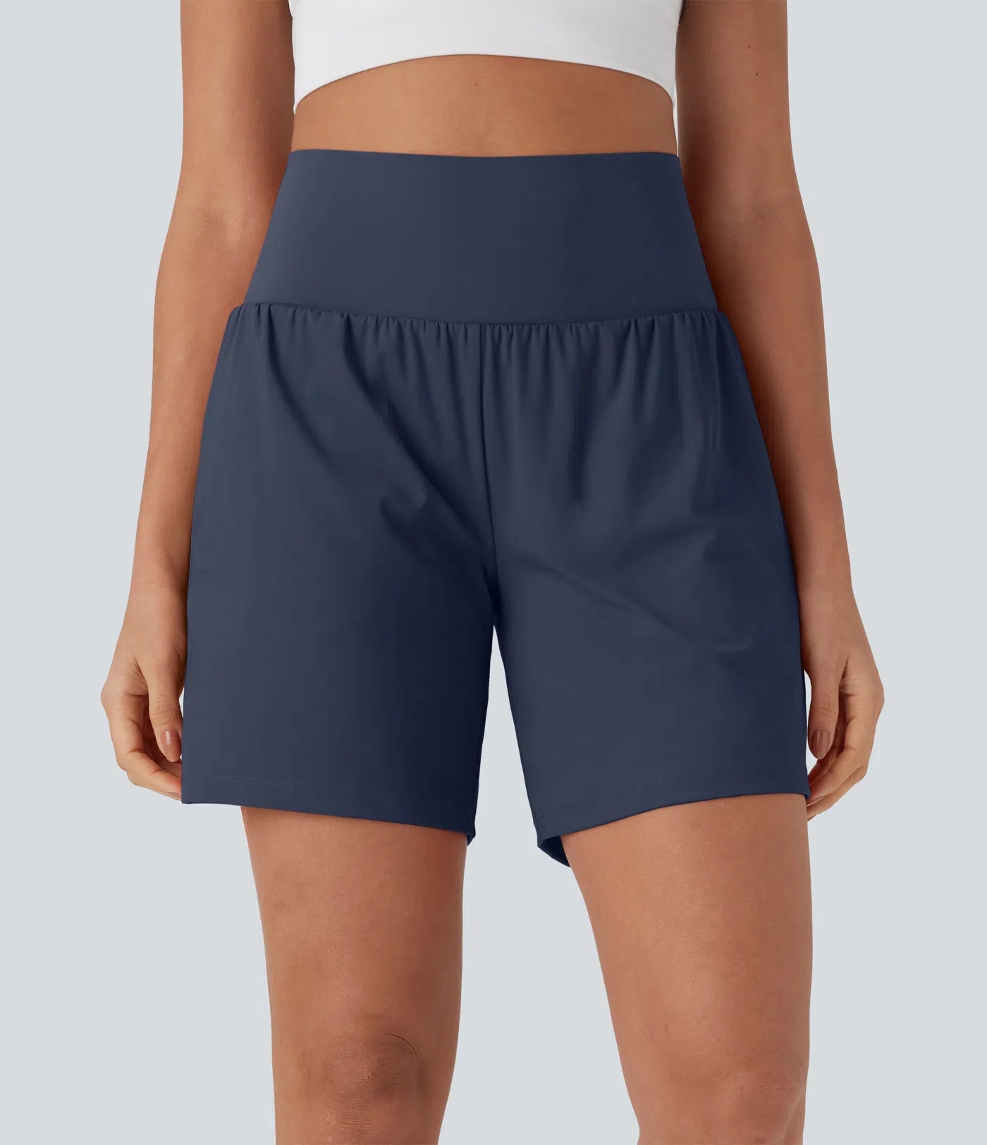 Softlyzero™ Airy Super High Waisted 2-in-1 Yoga Shorts 7" with Pockets
