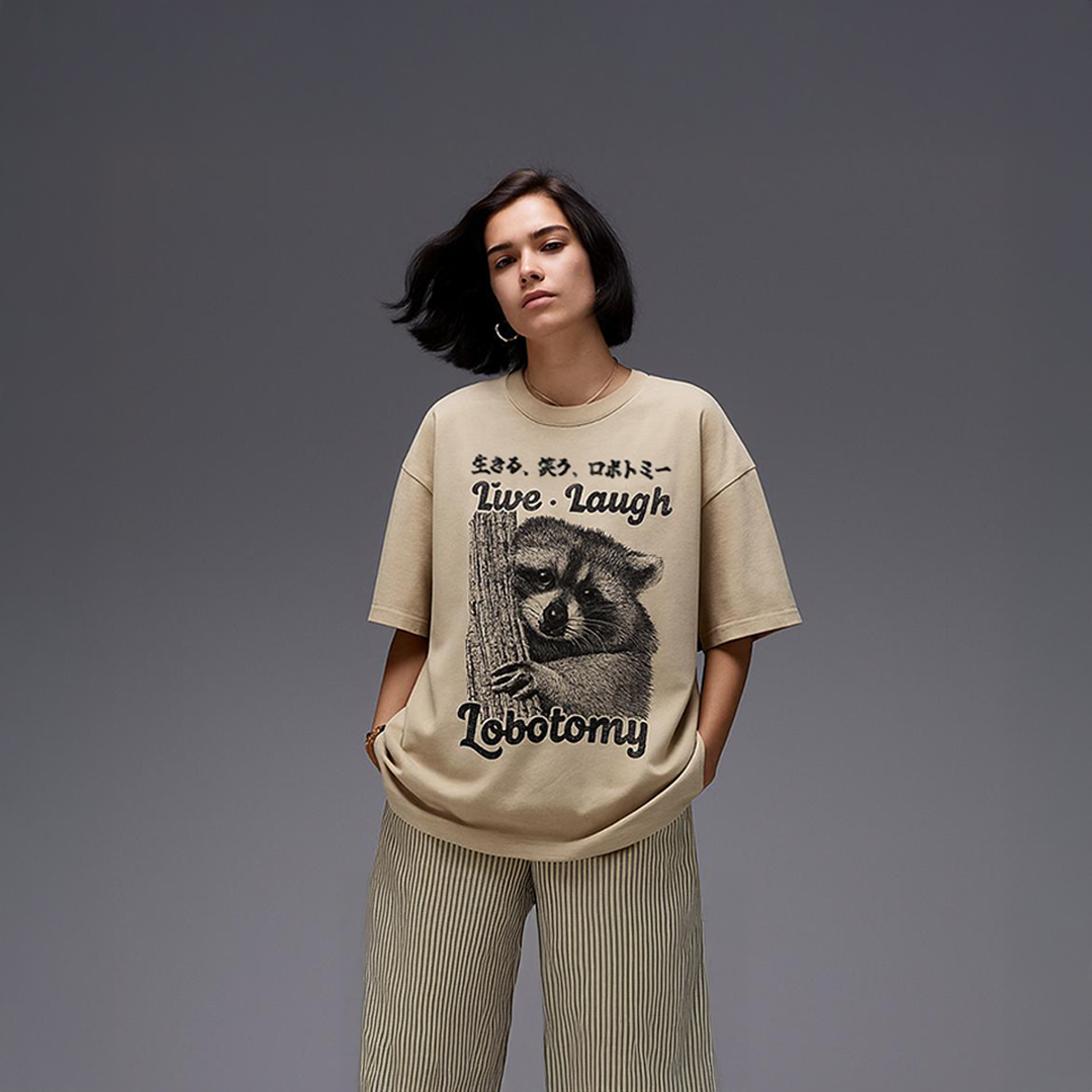 Live. Laugh. Lobotomy. Raccoon T-Shirt