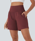 Softlyzero™ Airy Super High Waisted 2-in-1 Yoga Shorts 7" with Pockets