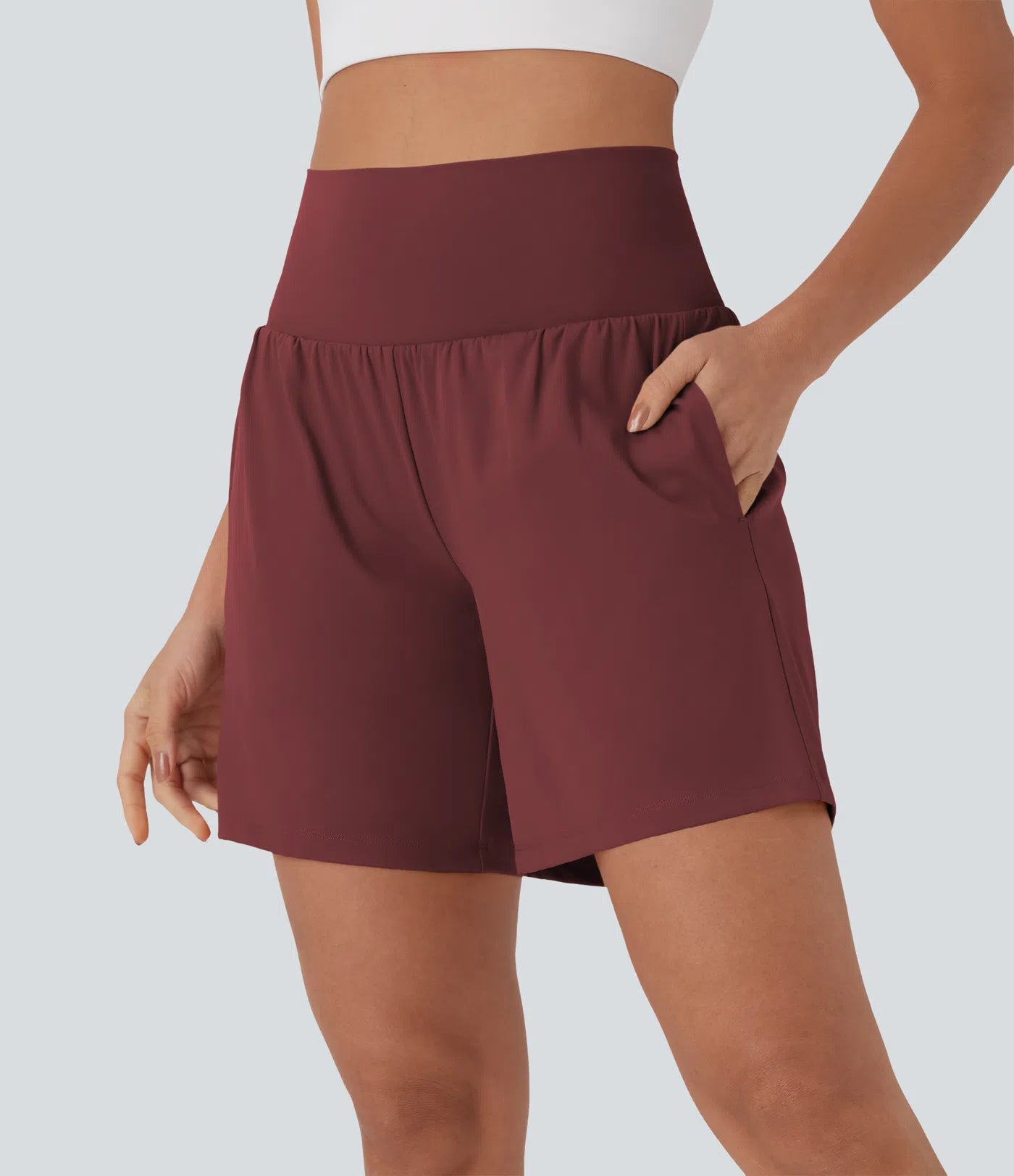 Softlyzero™ Airy Super High Waisted 2-in-1 Yoga Shorts 7" with Pockets