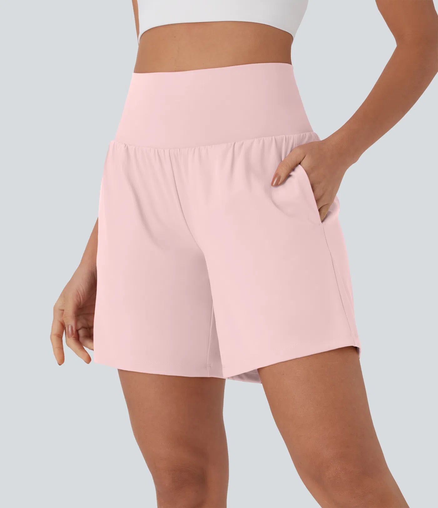Softlyzero™ Airy Super High Waisted 2-in-1 Yoga Shorts 7" with Pockets
