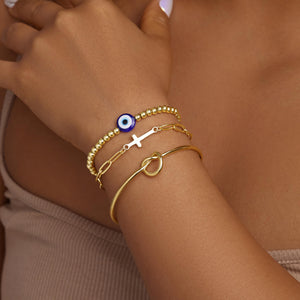 Gold Bracelets for Women,Dainty Bracelets Set for Women Trendy