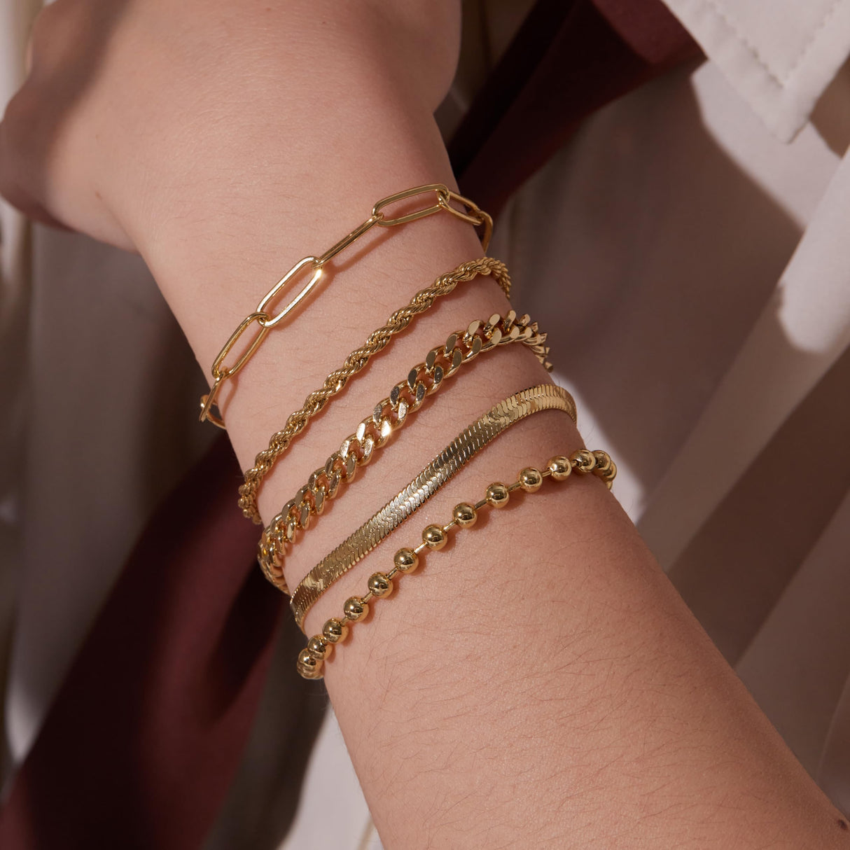 Gold Bracelets for Women,Dainty Bracelets Set for Women Trendy