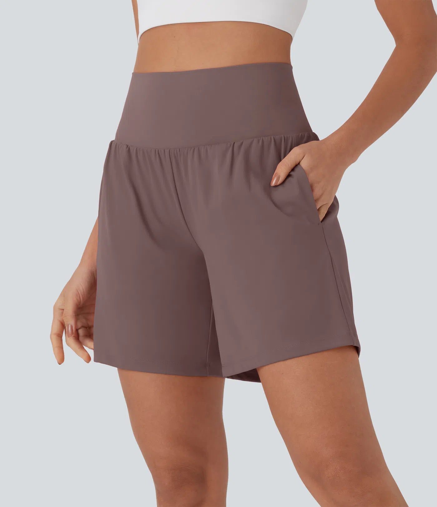 Softlyzero™ Airy Super High Waisted 2-in-1 Yoga Shorts 7" with Pockets