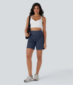 Softlyzero™ Airy Super High Waisted 2-in-1 Yoga Shorts 7" with Pockets