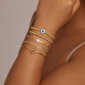 Gold Bracelets for Women,Dainty Bracelets Set for Women Trendy