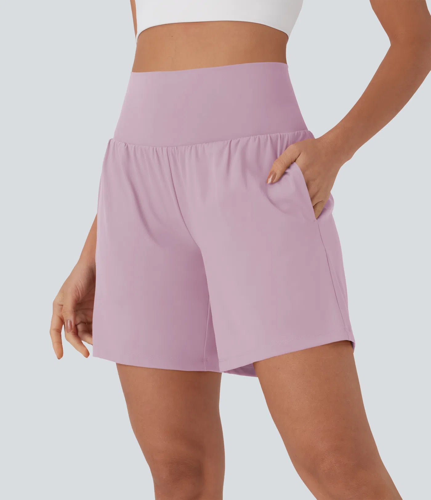 Softlyzero™ Airy Super High Waisted 2-in-1 Yoga Shorts 7" with Pockets