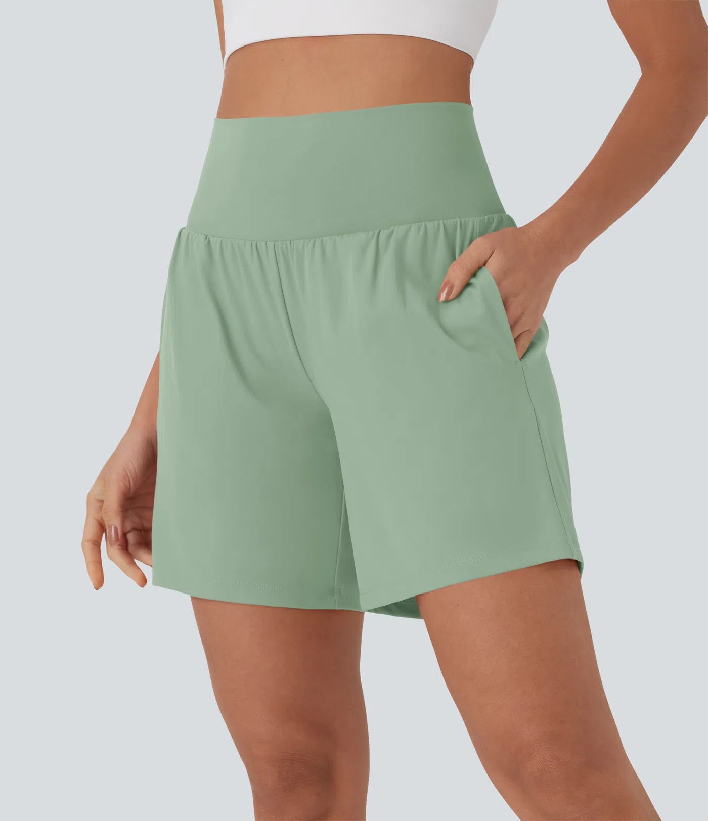 Softlyzero™ Airy Super High Waisted 2-in-1 Yoga Shorts 7" with Pockets