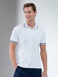 Stretch cotton polo shirt