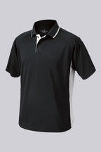 Stretch cotton polo shirt