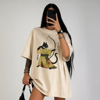 Cat Archery Washed T-Shirt